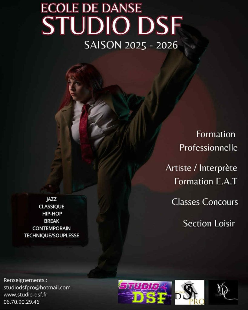 Nous vous accueillons pour tous renseignements et inscriptions les 10, 11 et 12 septembre au STUDIO